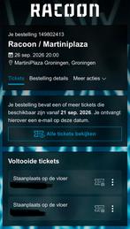 Tickets voor: RACOON, Twee personen