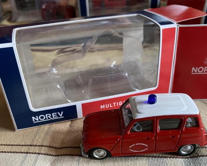 Norev minijet Renault 4 brandweer, Hobby en Vrije tijd, Modelauto's | Overige schalen, Nieuw, Auto, Ophalen of Verzenden