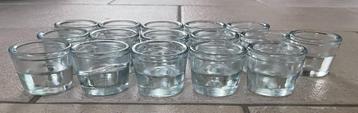 16 stuks waxinelichtjeshouders, helder glas KERSTKADO beschikbaar voor biedingen