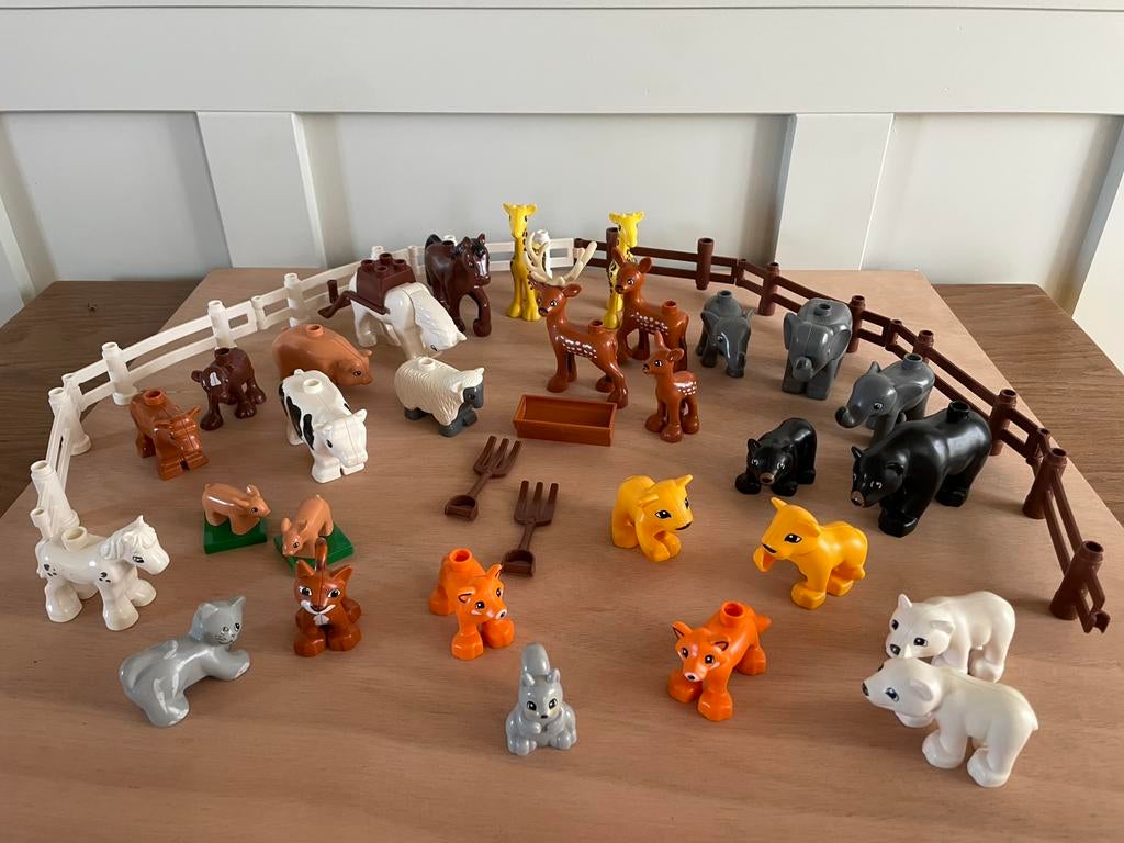 HEEL VEEL DUPLO: Dieren, poppetjes, bouwstenen, etc., Kinderen en Baby's, Speelgoed | Actiefiguren, Gebruikt, Ophalen