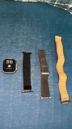 Appel watch ultra 2 49mm titanium grijz oranje, Sieraden, Tassen en Uiterlijk, Smartwatches, Apple Watch ⌚️, IOS, Ophalen of Verzenden