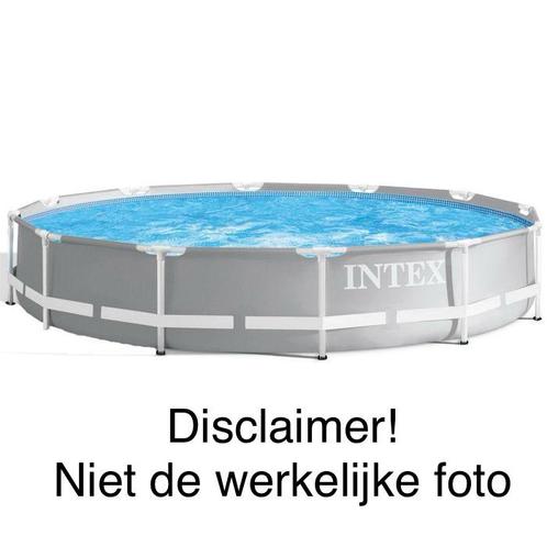 Intex zwembad rond 366cm x 76cm, Tuin en Terras, Zwembaden, Gebruikt, Opzetzwembad, Minder dan 80 cm, 200 tot 400 cm, 300 cm of meer