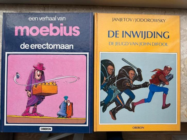Moebius - Jodorowsky-De Erectomaan+ de Inwijding (Difool), Boeken, Stripboeken, Zo goed als nieuw, Meerdere stripboeken, Ophalen of Verzenden