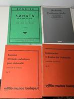4 bladmuziek bladen voor cello en piano, Muziek en Instrumenten, Gebruikt, Klassiek, Ophalen of Verzenden, Artiest of Componist
