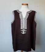 Michael Kors  vintage bruin linnen top/tuniek mt 46 (16W), Michael Kors, Bruin, Verzenden, Maat 46/48 (XL) of groter