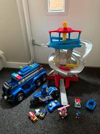 Paw patrol uitkijktoren, grote auto en chase op moter, Ophalen