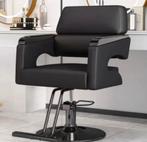 Kapperstoel NIEUW zwarte pomp en zwarte voetsteun, Ophalen of Verzenden, Nieuw, Zwart, Vier