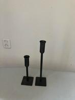 Sobere stalen  kandelaren set, Ophalen of Verzenden, Zo goed als nieuw, Metaal, Minder dan 25 cm