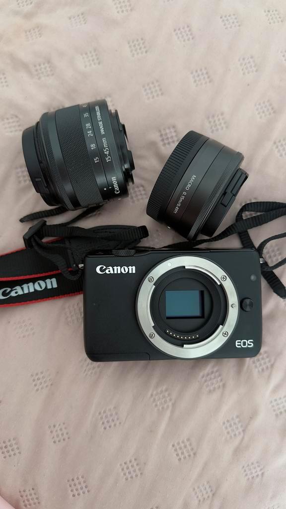 Canon EOS M10 + 2 Lenzen - Goede Staat, Audio, Tv en Foto, Fotocamera's Digitaal, Zo goed als nieuw, Compact, Canon, Geen optische zoom