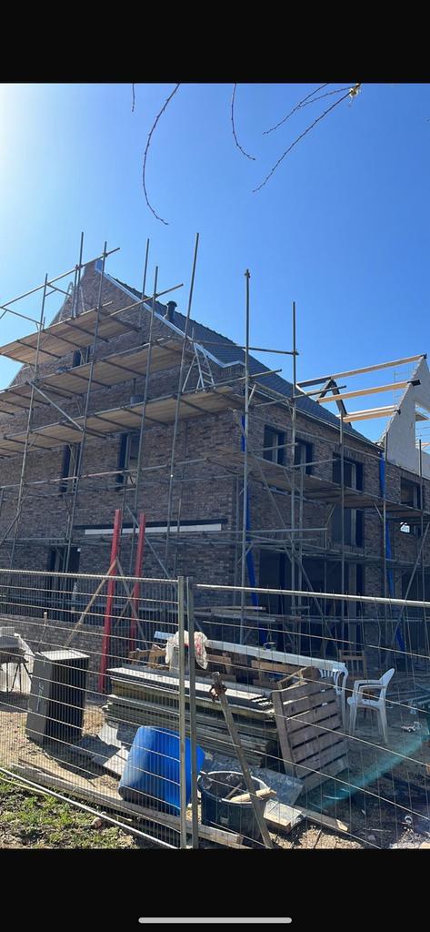 Complete bokken steiger te koop - 2 kapper- zelfbouw, Doe-het-zelf en Verbouw, Steigers, Gebruikt, Gevelsteiger, 5 meter of hoger