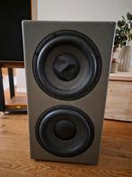 Zelfbouw Subwoofer 10" Passive Radiator - Hypex en Peerless, Gebruikt, Subwoofer, 120 watt of meer, Ophalen