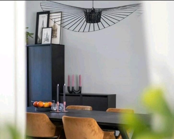 Hanglamp 140cm, Huis en Inrichting, Lampen | Hanglampen, Gebruikt, 75 cm of meer, Kunststof, Metaal, Stof, Ophalen of Verzenden
