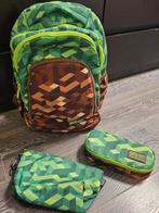 Minecraft rugzak met etui en coolpack, Sieraden, Tassen en Uiterlijk, Tassen | Schooltassen, Ophalen of Verzenden, Zo goed als nieuw