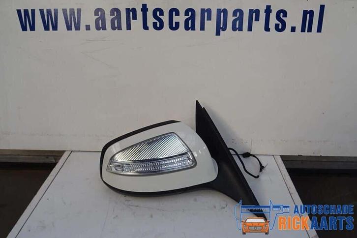 mercedes c klasse w204 buiten spiegel rechts a2048100219 wit, Auto-onderdelen, Spiegels, Mercedes-Benz, Gebruikt, Ophalen of Verzenden