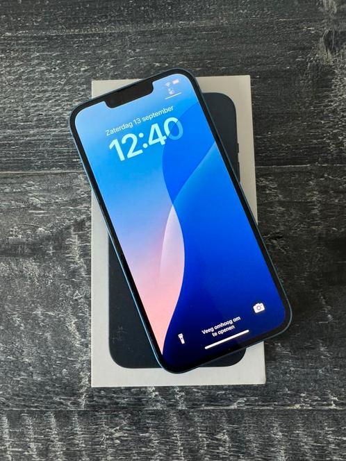 Apple iPhone 13 128GB Blauw, Telecommunicatie, Mobiele telefoons | Apple iPhone, Zo goed als nieuw, 128 GB, Zonder abonnement