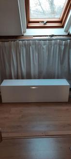Witte tv meubel/wandkast - met vlek, Huis en Inrichting, Kasten | Televisiemeubels, Ophalen, Kunststof, Gebruikt, 100 tot 150 cm