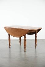 Antieke Engelse hangoor eettafel gemaakt van notenhout, Ophalen