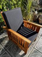 Vintage Teak 'Rokers' Fauteuil, Ophalen, Gebruikt, Vintage, 75 tot 100 cm