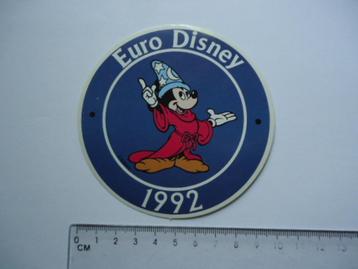 sticker oud Euro disney 1992 Mickey pretpark parijs paris beschikbaar voor biedingen