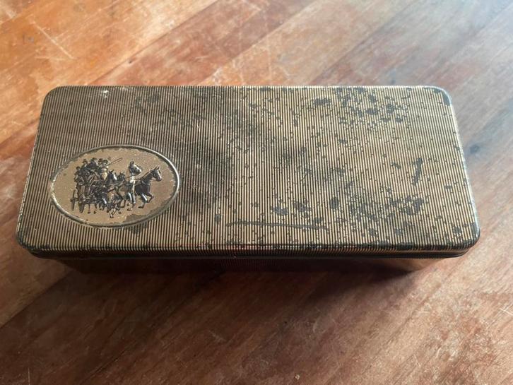 Bikken doosje Douwe Egberts voor Pickwick, Verzamelen, Blikken, Gebruikt, Pickwick, Ophalen of Verzenden