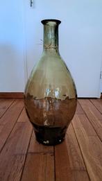 Grote glazen vaas, Ophalen of Verzenden, Minder dan 50 cm, Groen, Glas