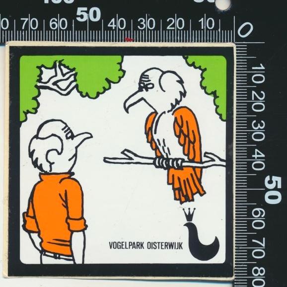 Sticker: Vogelpark Oisterwijk, Verzamelen, Stickers, Zo goed als nieuw, Dier en Natuur, Ophalen of Verzenden