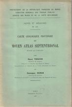 Geologische kaart Frans Marokko (1937), Overige gebieden, Ophalen of Verzenden, 1800 tot 2000, H.Termier &  G. Dubar