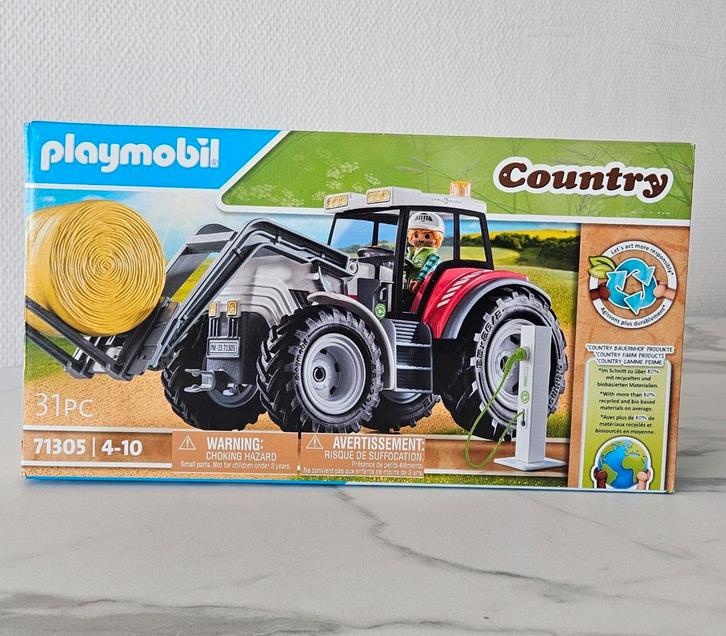 Playmobil Country Tractor with Trailer – New with Tags, Kinderen en Baby's, Speelgoed | Speelgoedvoertuigen, Nieuw, Ophalen of Verzenden