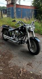 Harley Davidson 88 FLSTFI Fat Boy, Zwart Chroom, veel opties, Motoren, Motoren | Harley-Davidson, 2 cilinders, Chopper, Particulier