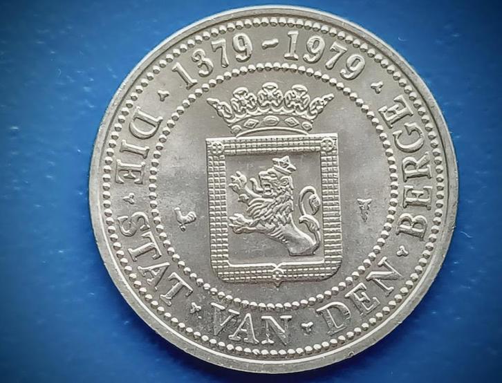 Penning 's-Heerenberg "Die stat van den Berge 1379 - 1979", Postzegels en Munten, Penningen en Medailles, Overige materialen, Nederland