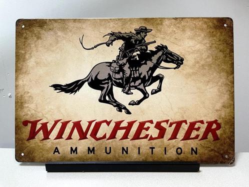 Winchester Ammunition metalen reclamebord / wandbord (Old Lo, Verzamelen, Militaria | Algemeen, Landmacht, Overige typen, Amerika