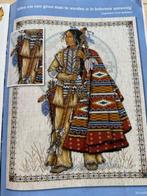 Borduurset Indiaan, Hobby en Vrije tijd, Borduren en Borduurmachines, Ophalen of Verzenden, Zo goed als nieuw, Handborduren, Borduurpakket