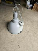 twee Industriële hanglampen, Huis en Inrichting, Ophalen, 50 tot 75 cm, Zo goed als nieuw, Glas