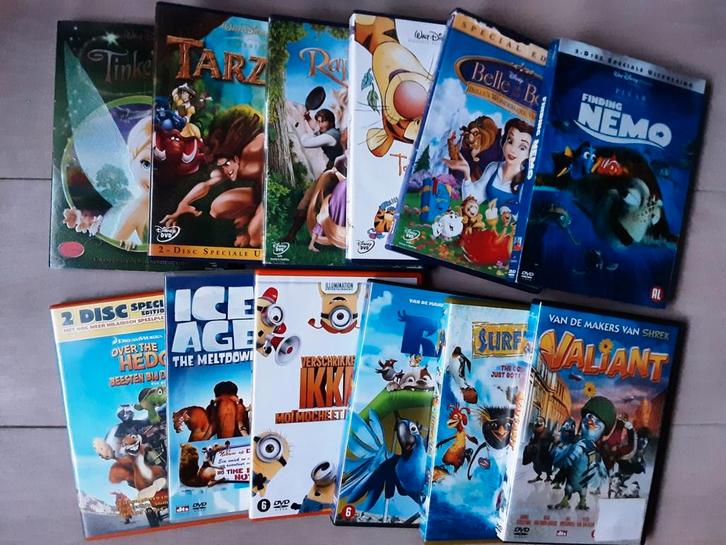 12x Tekenfilms kinderen samen €15, Cd's en Dvd's, Dvd's | Kinderen en Jeugd, Gebruikt, Alle leeftijden, Ophalen of Verzenden