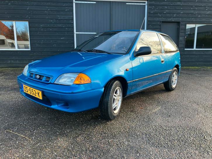 Subaru Justy 1.3 GX AWD 1999 Blauw 4x4, Auto's, Subaru, Bedrijf, Justy, Apple Carplay, Bluetooth, Centrale vergrendeling, Climate control