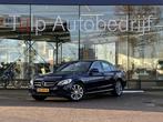 Mercedes C-klasse 350 e Lease Edition Airco Clima Cruise NAP, Auto's, Achterwielaandrijving, Gebruikt, Blauw, Leder en Stof