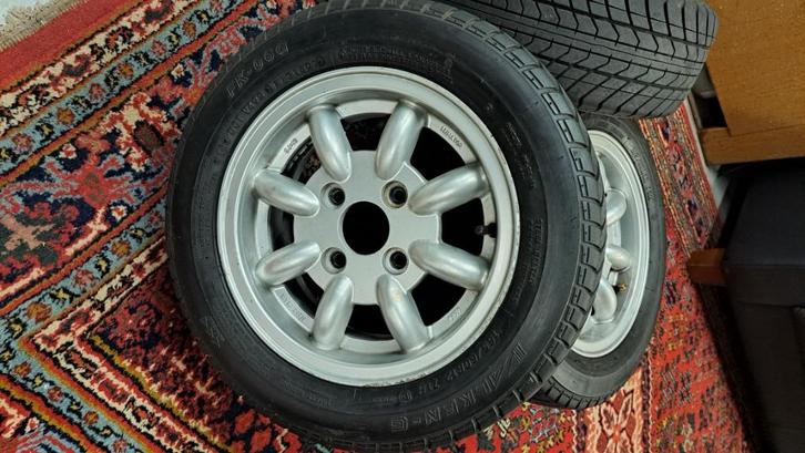 Classic Mini velgen 12 inch, Auto-onderdelen, Banden en Velgen, Velg(en), Zomerbanden, 12 inch, 165 mm, Personenwagen, Gebruikt