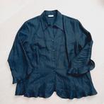 100% linnen blouse ERFO maat 44 alsNIEUW, Zwart, Erfo, Maat 42/44 (L), Ophalen of Verzenden