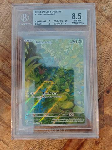 Bulbasaur IR 166/165 - Scarlet & Violet 151 - BGS 8.5 beschikbaar voor biedingen