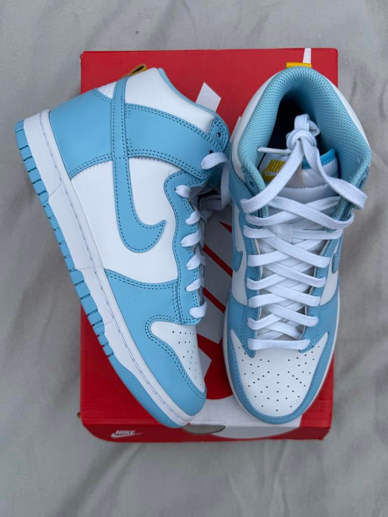 Nike Dunk High Blue Chill - Maat 40.5, --, Blauw, Nieuw, Ophalen of Verzenden