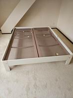 Twee persoons bed Auping Auronde 160x200 wit + spiralen, Verstelbaar, Wit, Tweepersoons, Ophalen of Verzenden