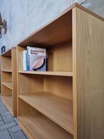 2x Mid Century Design Zweedse Lage Boekenkast Eikenhout Kast, Huis en Inrichting, 50 tot 100 cm, Minder dan 100 cm, 25 tot 50 cm