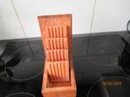 HOUTEN UITKLAPBAAR SIGARETTENDOOSJE-VINTAGE-CA 1950, Ophalen of Verzenden, Gebruikt, Tabaksdoos of Verpakking