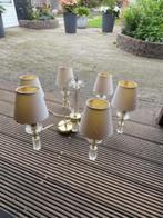 kroonluchter kristal, Huis en Inrichting, Lampen | Kroonluchters, Ophalen, Gebruikt, Kunststof, Modern klassiek