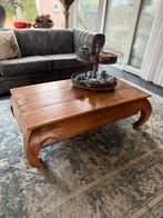 Authentieke landelijke Opium Salontafel, Ophalen, Gebruikt, 100 tot 150 cm, 50 tot 100 cm