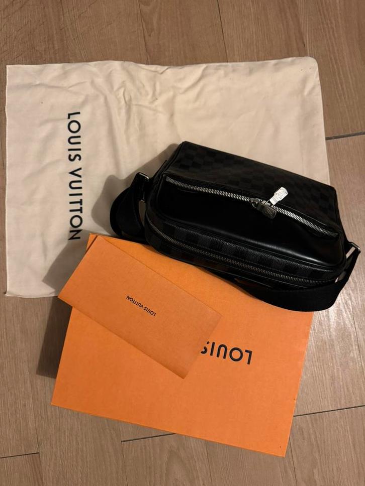 Originele Louis Vuitton Heren Tas, Sieraden, Tassen en Uiterlijk, Portemonnees, Gebruikt, Zwart, Leer, Ophalen of Verzenden