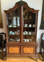 Vitrinekast facet geslepen glas 1900-1940, Antiek en Kunst, Ophalen