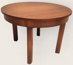 Vintage houten tafel, Huis en Inrichting, Tafels | Eettafels, Ophalen, Gebruikt, 50 tot 100 cm, Ovaal
