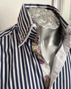 Cavallaro Napoli gestreept overhemd maat 38, Kleding | Heren, Overhemden, Ophalen of Verzenden, Zo goed als nieuw, Blauw, Halswijdte 38 (S) of kleiner