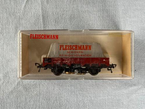 Fleischmann 5569 DB lage bakwagen railreiniger in OVP, Hobby en Vrije tijd, Modeltreinen | H0, Gebruikt, Wagon, Gelijkstroom, Fleischmann